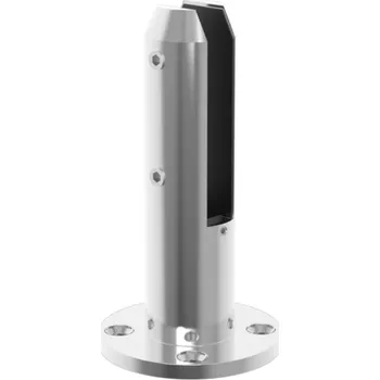 Podlahový držák skla, pro sklo 12-17,52mm, AISI 316, LESK