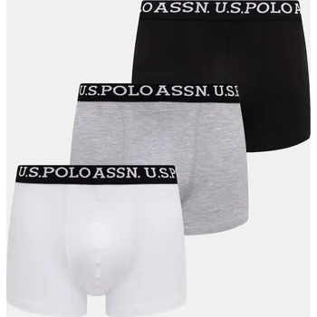 Boxerky Boxerky U.S. Polo Assn. USPA 3-pack MUP4440 šedá 09A, vel. XL