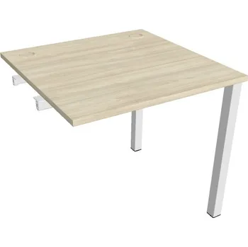 Psací stůl Stůl pracovní US 800 R řetězící rovné - AKÁT , BÍLÁ