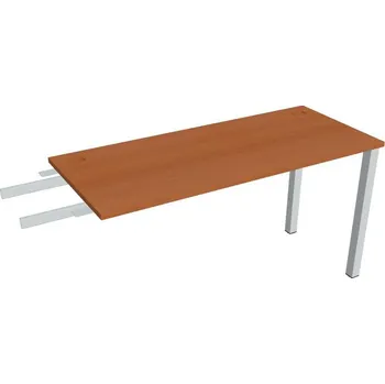 Psací stůl Stůl pracovní úzký UE 1400 RU řetězící do úhlu - TŘEŠEŇ , ŠEDÁ