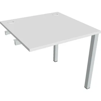 Psací stůl Stůl pracovní US 800 R řetězící rovné - BÍLÁ , ŠEDÁ