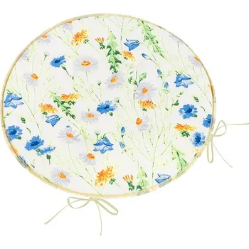 Podsedák Sedák Adéla kulatý hladký Modrá,Žlutá,Bílá BX13804 - průměr 40 cm