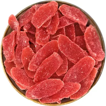 Sušené ovoce Zdravoslav Ananas kandovaný s příchutí jahody plátek 500 g