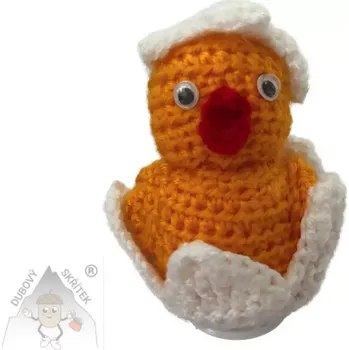 Velikonoční dekorace Dubový skřítek Velikonoční kuřátko ve skořápce – roztomilá velikonoční ozdoba