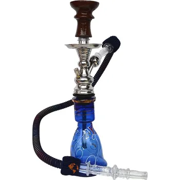 Čistič dýmky Vodní dýmka 36 cm, TopMark Anat modrá malovaná NEW