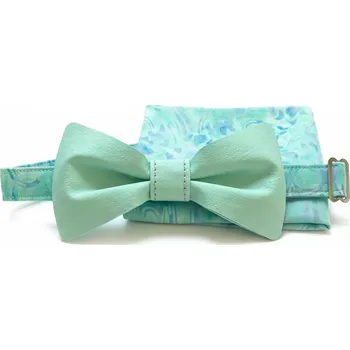 Motýlek Pánský motýlek Eman s kapesníčkem do saka , mentol