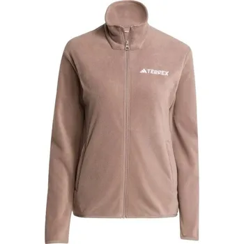 Dámská mikina Dámská fleecová bunda adidas MULTI TERREX ESSENTIALS FULL ZIP FLEECE W S Hnědá, Růžová, Bílá