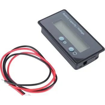 Voltmetr a ukazatel kapacity baterie 12-84V Green