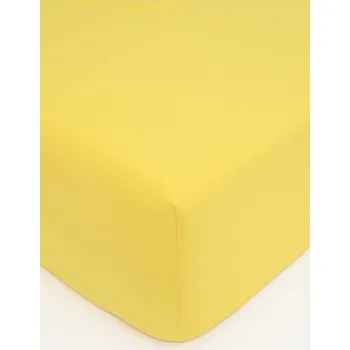 Jersey prostěradlo do postýlky Classic 60 x 120 cm – žlutá