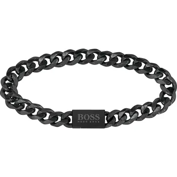 Náramek Hugo Boss Moderní černý náramek z oceli Chain Link 1580145 19 cm + 2 měsíce na vrácení zboží