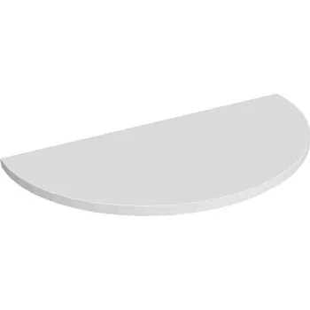 Psací stůl Stůl zakončovací oblouk - CP 80 - BÍLÁ , ŠEDÁ Ral 9006