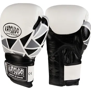 Boxerské rukavice Katsudo boxerské rukavice Kink, bílé 10 OZ