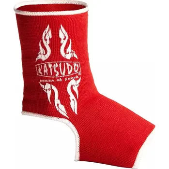 Bandáž na box a MMA Katsudo bandáže kotníků Fire, červené S