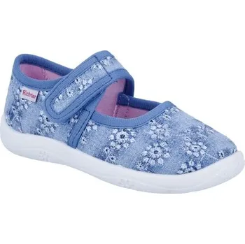 Dívčí bačkory Dětské přezůvky papučky Richter 9150 3295 6830 Blue Velikost: 27