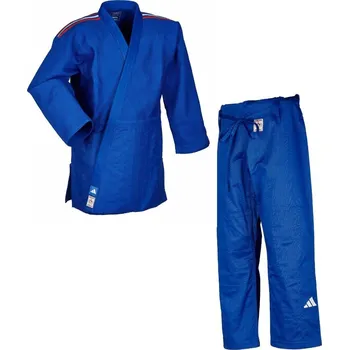 Kimono Adidas JU kimono s reprezentačními pásky IJF Champion III Slim fit 730g, modré 155cm