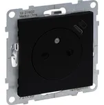 Legrand 721489 SUNO ČERNÁ ZÁSUVKA 2P+T USB-C