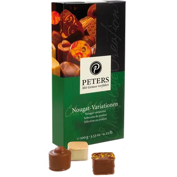 Bonboniéra PETERS Nugátová variace 100g