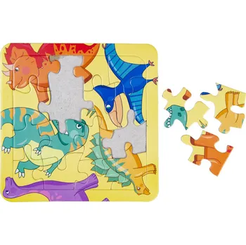 Dřevěná hračka Rappa Puzzle deskové Dinosauři 16 dílků