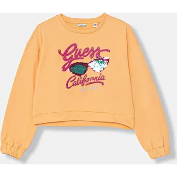 Chlapecké oblečení Dětská bavlněná mikina Guess J6GQ00.KA6R4.PPY2.M oranžová 20X, vel. 122-125