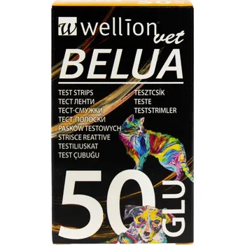 Diagnostický test Testovací proužky WellionVet BELUA - glukóza 50ks