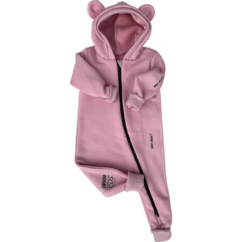 Dětský overall ANDY Boom Dětský teplákový overal LITTLE BEAR rose rostoucí velikost: 104/110