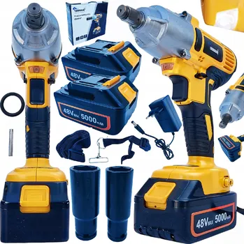 Aku rázový utahovák na kola 48V 1/2" 380 Nm ROZBALENO - O-OD9047