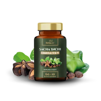 Zdraví Herbavis Sacha Inchi Omega 3-6-9 Extra Panenský Olej 70 Kapslí