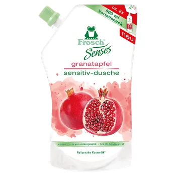 Koupelová kosmetika Frosch Eko Senses sprchový gel granátové jablko náhradní náplň 500 ml