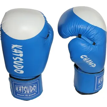 Boxerské rukavice Katsudo boxerské rukavice s terčíkem Champ III, modré 12 OZ