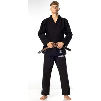 Zebra BJJ kimono Guerreiro, černé 160cm