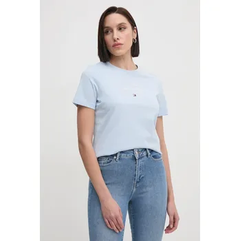 Pánské tričko Bavlněné tričko Tommy Hilfiger WW0WW43895 modrá 05X, vel. M