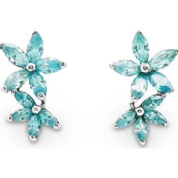 Náušnice Stříbrné náušnice 464.90 modrá