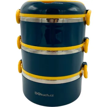 Jídlonosič Jídlonosič se 3 miskami 600 ml | Udrží teplé 4 hodiny | Dokuch.cz Barva: Zelená