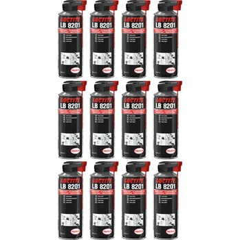 Průmyslové lepidlo Loctite LB 8201 - 400ml, 5way sprej, olej 12 x Loctite LB 8201 - 400 ml, 5way sprej, olej