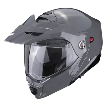 Helma na motorku Výklopná přilba Scorpion ADX-2 solid cementová šedá M