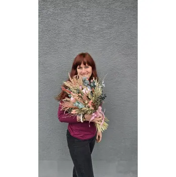 Stabilizovaná kytice přírodní - 3 růže