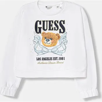 Chlapecké oblečení Dětská bavlněná mikina Guess J6GQ00.KA6R4.PPY2.M bílá 00X, vel. 158-166