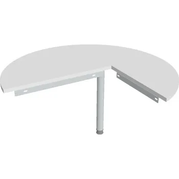 Psací stůl Stůl jednací levý GP 22 L N - BÍLÁ , ŠEDÁ Ral 9006