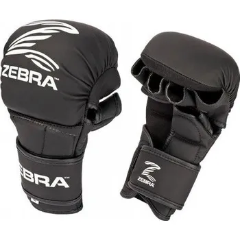 Boxerské rukavice Zebra MMA rukavice Sparing, černé M