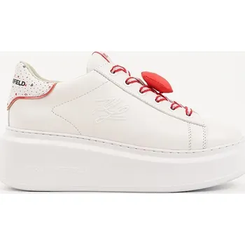 Dámské tenisky Kožené tenisky Karl Lagerfeld Anakapri KL63516V.01D bílá 00X, EUR 37
