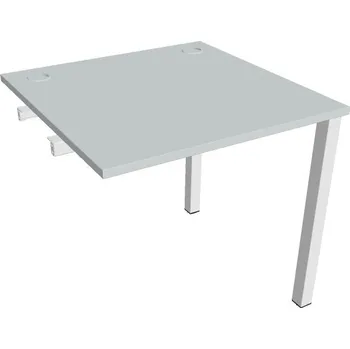 Psací stůl Stůl pracovní US 800 R řetězící rovné - ŠEDÁ , BÍLÁ