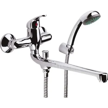 Vodovodní baterie RAF PL31A kombinovaná umyvadlová / vanová nástěnná baterie s příslušenstvím