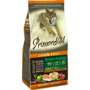 Krmivo pro psa MisterPet Primordial GF Adult Chicken Salmon 12 kg