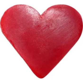 Mýdlo Srdíčkové mýdlo s vůní maliny – ručně vyráběné mýdlo ve tvaru srdce, ideální jako svatební pozornost, dárek pro hosty, doplněk dárkových krabiček a dekorací