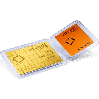 Sběratelství Valcambi CombiBar 50 × 1 g 50 g
