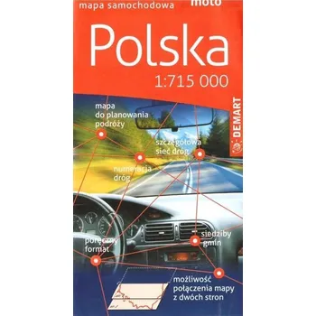 Cestování Polska - mapa samochodowa 1:715000