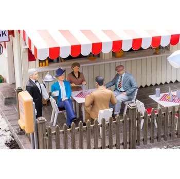 Modelová železnice Postavičky V restauraci G - Faller Pola 331531 (Zahradní železnice)