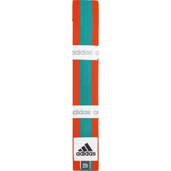 Opasek Adidas obi pásek, oranžovo-zelený 220cm