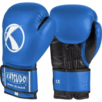 Boxerské rukavice Katsudo boxerské rukavice Punch II, modré 14 OZ