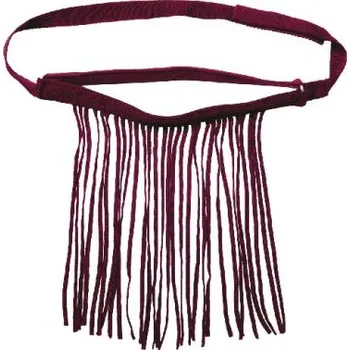 Pro koně Waldhausen třásně na oči s podhrdelníkem - vínová - Shetty